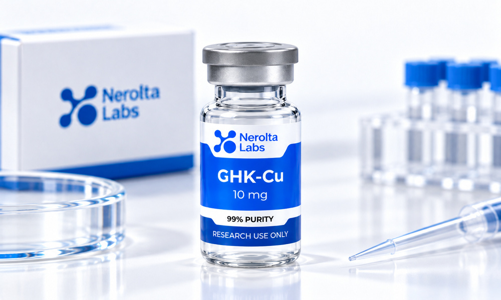 Nerolta Research Library image for ghk cu research guide showing peptide-related product or documentation.